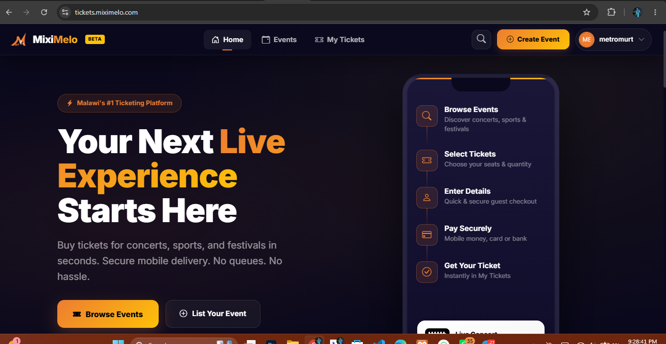 Miximelo Launches Comprehensive Event Ticketing Platform for  Organisers and Attendees